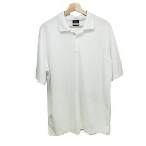 Nike Golf Polo Short Sleeve Shirt with SLS Logo‎ Men's Size Large White